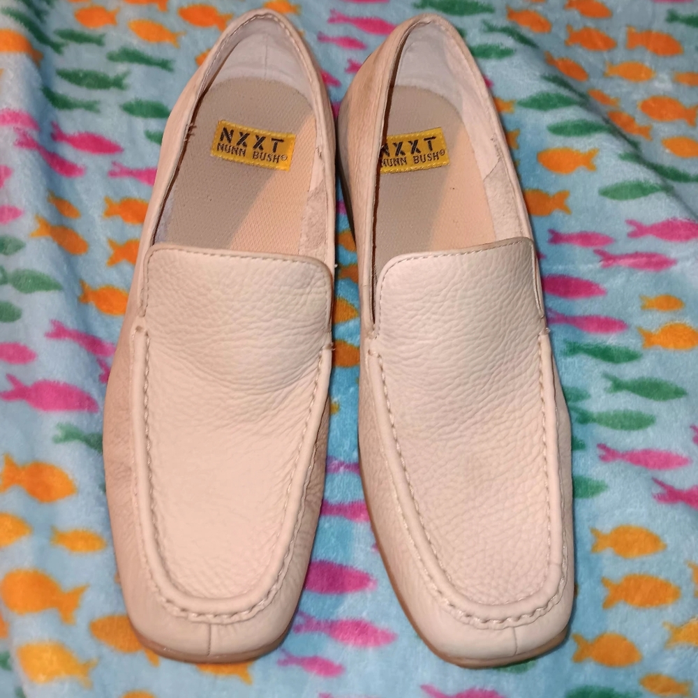 Nunn Bush Beige Driving Loafers Mens Sz 8